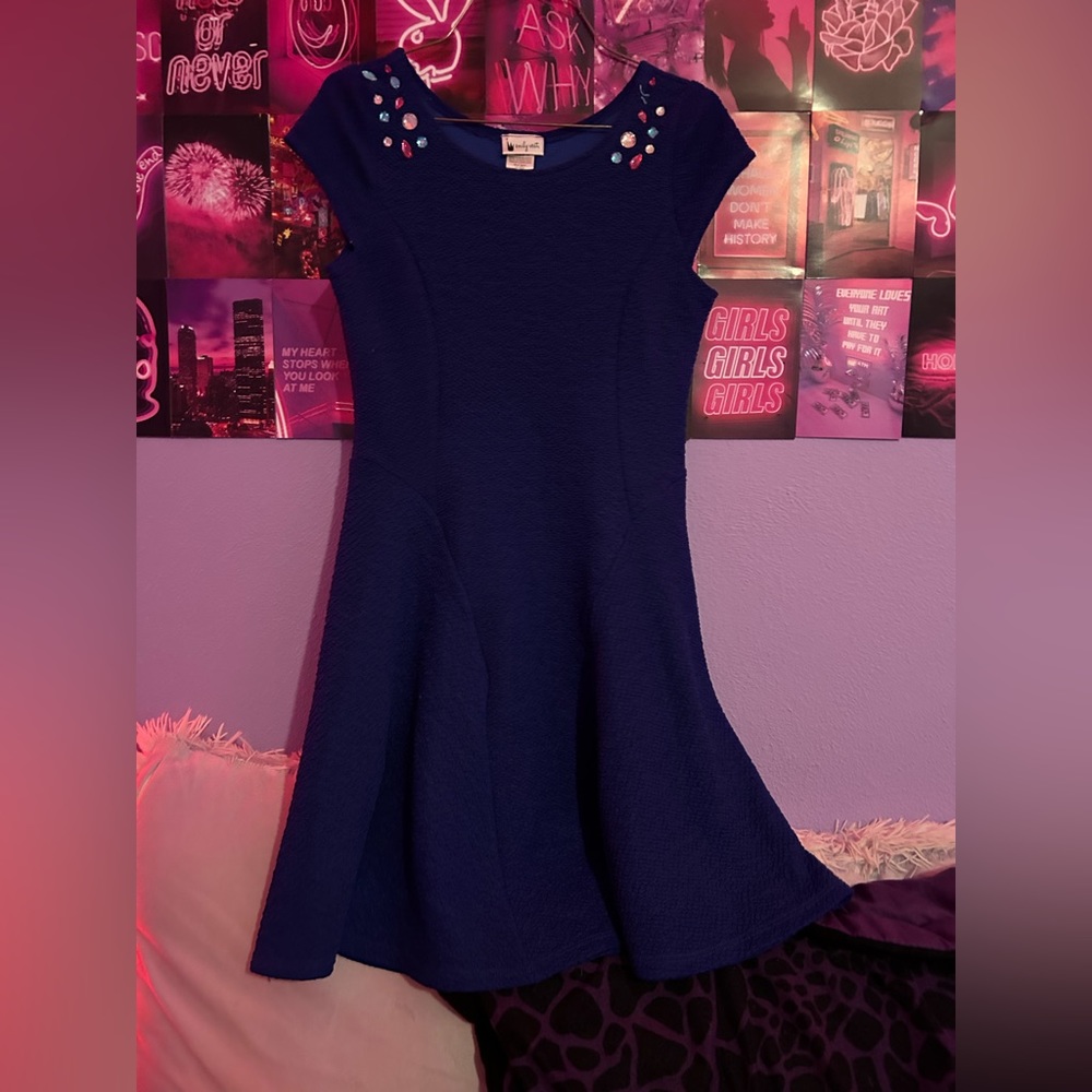 blue kids dress